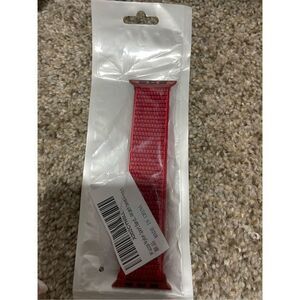 NWT Apple Watch Red Muzza Nylon Sports Band 38MM
